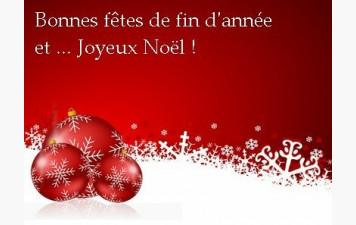 Fermeture du Comité pour vacances de fin d'année