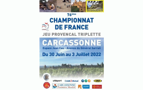 Championnat de France Triplette Jeu Provençal